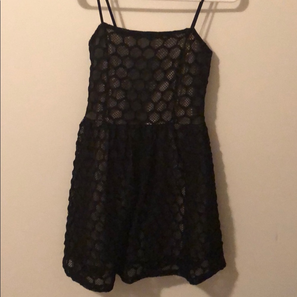 Black and Tan circle dress